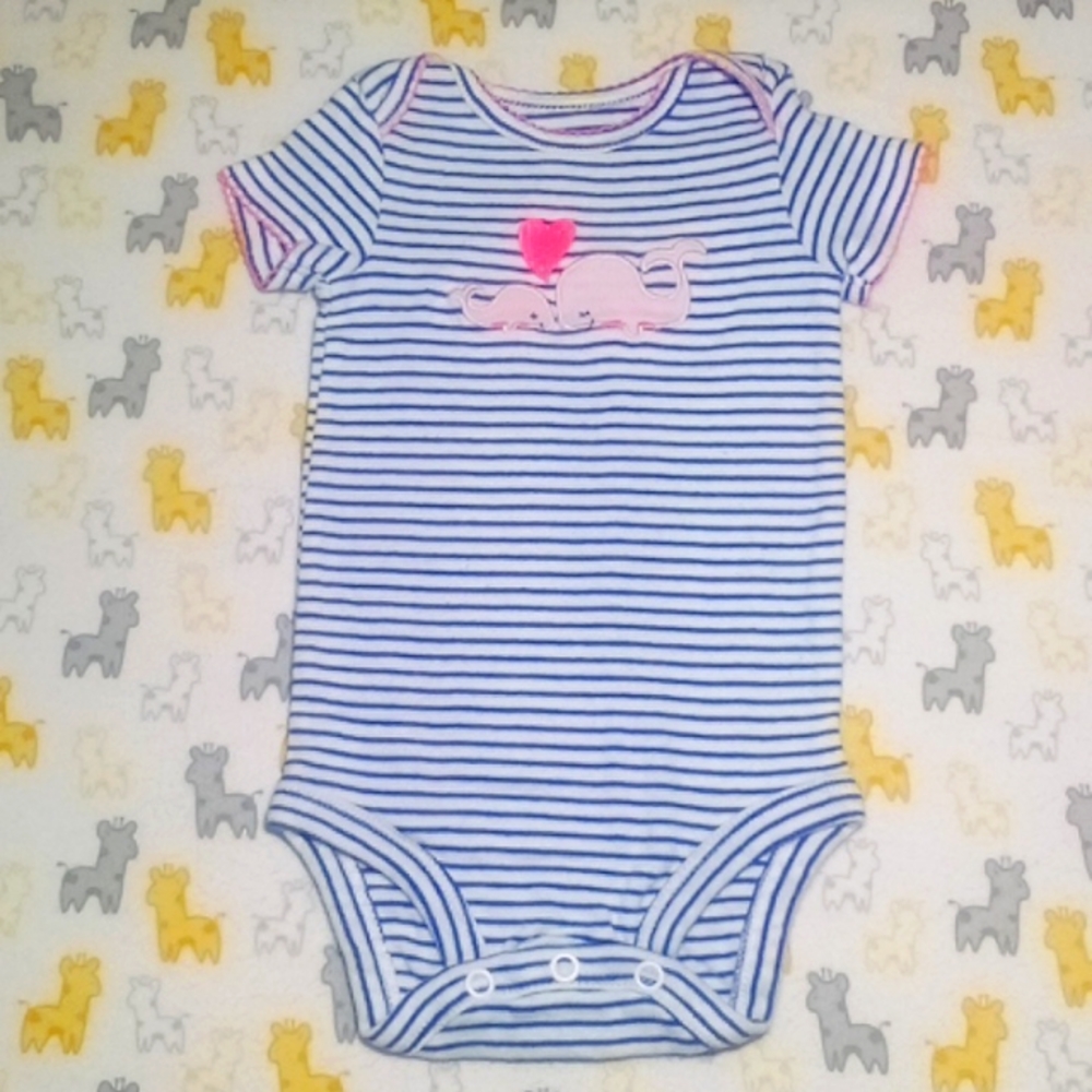 5/$20 EUC Whale Striped Jumper